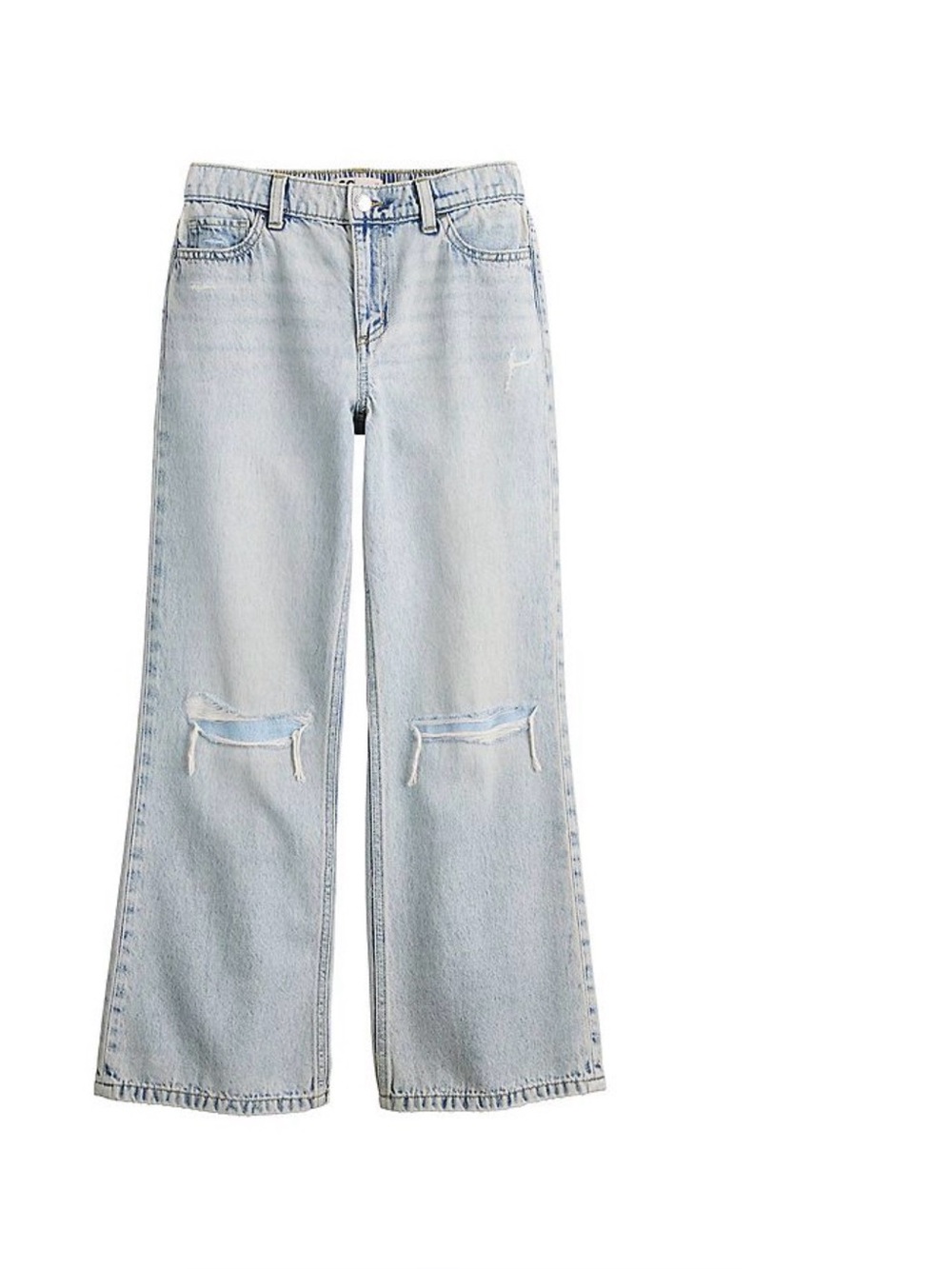 SO mid rise destructed jeans size 12